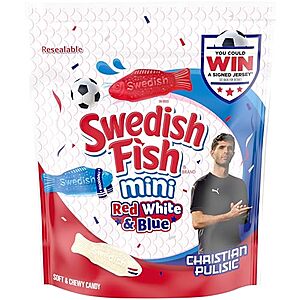 [SnS, AC] $31.74* | 6 × 28.8oz. Swedish Fish Mini Soft & Chewy Candy Bag (Red, White & Blue) ($5.29 each) at Amazon