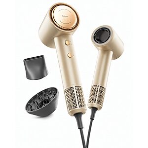 Tideway Hair Dryer Professional High-Speed Ionic Blow Dryer 110,000 RPM, Compact Hair Dryer with Magnetic Diffuser, Fast Drying with Brushless Motor $39.98