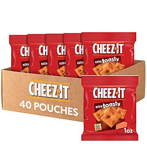 40-Count 1-Oz Cheez-It Extra Toasty Cheese Crackers $7.67 w/ S&S + Free Shipping w/ Prime or on $35+