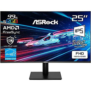 ASRock Phantom Gaming CL25FFB 25" 1080p 144Hz IPS Gaming Monitor $72.99