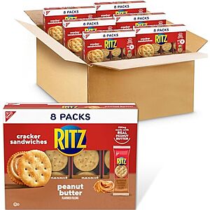 [SnS, AC] $12.66* | 48-Count RITZ Peanut Butter Sandwich Crackers Snack Packs at Amazon