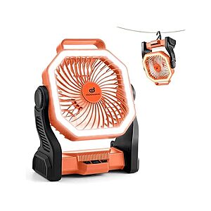 Odoland 20000mAh  Rechargeable Camping Fan (Orange) $18.99 + Free S&H w/ Prime at Woot!