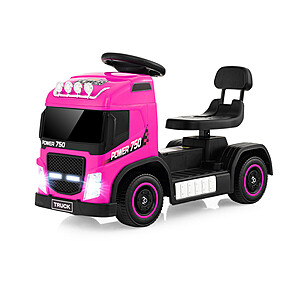6V Kids Electric Ride-on Toy Truck with Height Adjustable Seat - Pink - Free Shipping - $39.99