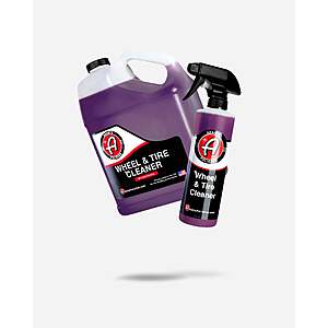 Adam's Wheel & Tire Cleaner Gallon With Free 16oz, code “USA25,” $34, $9 shipping