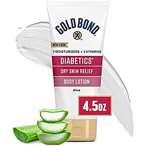 4.5oz Gold Bond Diabetic Body Lotion $3.38 w/ S&S @Amazon