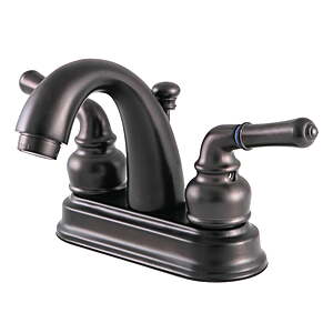 Kingston Brass FB5615NML 4 in. Centerset Bathroom Faucet, Oil Rubbed Bronze $39.65