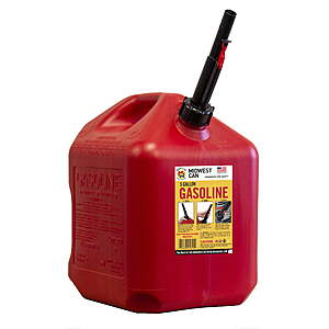 $19.97 FS Walmart+ or pick up where available Midwest Can Company, 5 Gallon Capacity Gas Can with Flame Mitigation Device, Red