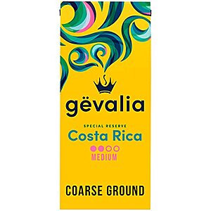 [SnS, AC] $7.59 | 10-Oz Gevalia Special Reserve Single Origin Medium Roast Ground Coffee (Costa Rica) at Amazon