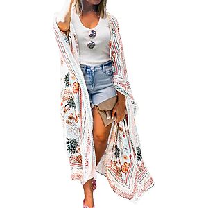 MayBuy Women's Flowy Chiffon Kimono Cardigan (Various) from $9.34 + Free Shipping w/ Prime or on $35+