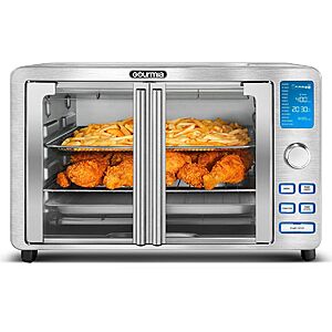 Gourmia 37-Quart 9-Slice Digital Air Fryer Oven w/ 14 One-Touch Cooking Functions & Auto French Doors $99.99 + Free Shipping