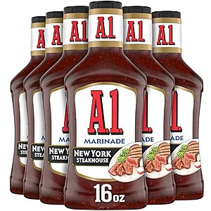 [SnS, AC] $12.13* | 6-Pk 16-Oz A.1. New York Steakhouse Marinade at Amazon
