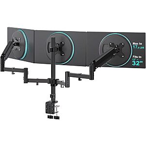 Prime: WALI Dual-Gas Spring Arm Triple Monitor Desk Mount (up to 32" Screens) $24.99 + Free Shipping