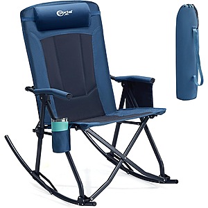 Portal Outdoors Oversized Folding Camp Rocking Chair w/ High Back (Supports up to 400lbs) $79 + Free Shipping