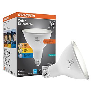 Sylvania LED 1100 Lumen Dimmable Adjustable White PAR38 Light Bulb $8.16 or less + Free Shipping w/ Prime or on $35+