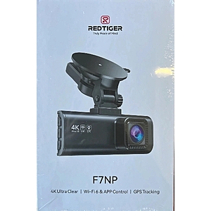 REDTIGER F7NP DASH CAM , 4K Wifi GPS 2CH 128gb (SD Card Included )DASH CAM