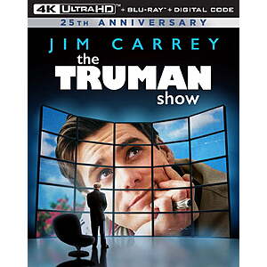 The Truman Show (4K Ultra HD + Blu-ray + Digital Copy) $14.99