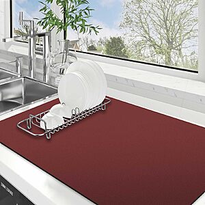 [Prime] 18"x 32" WISELIFE Super Absorbent Large Dish Drying Mat $9.99 + Free Shipping