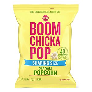 6.7-Ounce Angie's BOOMCHICKAPOP Sea Salt Popcorn $3.33 w/ S&S + Free Shipping w/ Prime or on $35+