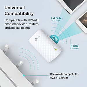 TP-Link WiFi Extender with Ethernet Port $13.44 @ Amazon
