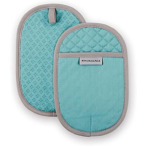 2-Pack KitchenAid Asteroid Pot Holders 6.5" x 10" (Aqua Sky) $6.89 + Free Shipping w/ Prime or on $35+