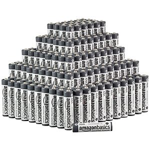 250-Count 1.5-Volts Amazon Basics AAA Alkaline Industrial Batteries $27.66 w/ S&S + Free Shipping w/ Prime or on $35+