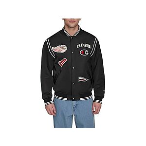 Champion Men's Varsity Jacket w/ Snap Pockets & Rib Knit Detailing (3 colors, Size Small Only) $20.99 + Free Shipping w/ Prime or $6 Fee per Order