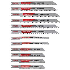 CRAFTSMAN Set U-shank High-carbon steel Jigsaw Blade Set ( 12 -Pack ) | CMAJ2SET12 $8.98