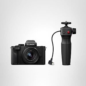 Panasonic LUMIX G100 4k Mirrorless Camera, Micro Four Thirds with 12-32mm Lens, 5-Axis Hybrid I.S., 4K 24p 30p Video, DC-G100DVK (Black) $624.95