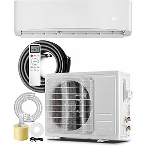 Garvee 9000 BTU Mini Split AC/Heating System, 17 SEER2 Inverter Split System Air Conditioners $357.2