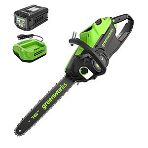 Greenworks 80V 16" Brushless Cordless Chainsaw w/ 2.5Ah Battery & Charger  $229.98 + Free Shipping