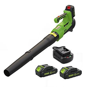 GarveeTech Cordless Leaf Blower w/ 2 x 2Ah Battery & Charger (6-Variable Speed, 550CFM & 130MPH) $29.99 + Free Shipping w/ Prime or on $35+