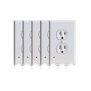 BH 5-Pack Outlet Cover with Built-In LED Night Light (Rounded or Squared) $16.99 + Free S&H w/ Prime at Woot!