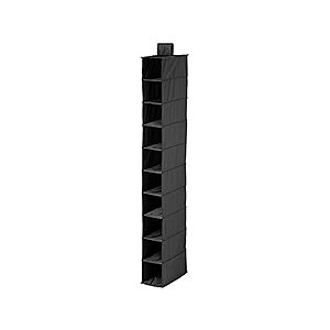 Honey-Can-Do 10-Shelf Hanging Shoe Organizer Black $7.99 + Free S&H w/ Prime at Woot!