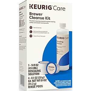[SnS] $7.12* | Keurig Brewer Cleanse Kit w/ Descaling Solution & Rinse Pods at Amazon