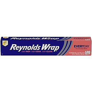 [SnS, AC] $4.51* | 100-sq-ft Reynolds Wrap Everyday Strength Aluminum Foil Roll at Amazon