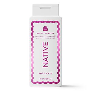 18-Ounce Native Holiday Edition Body Wash (Holiday Gumdrop) $6.55 w/ S&S + Free Shipping w/ Prime or on $35+