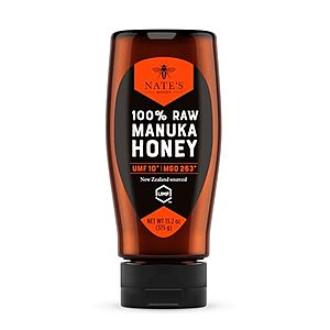 [AC] $15.59* | 13.2-Oz Nature Nate's MGO 263+ UMF Certified 10+ Raw New Zealand Manuka Honey at Amazon