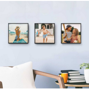 3-Pack TilePix 8"x8" Customized Photo Framed Prints $14 + Free Pickup