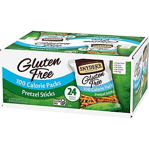 24-Pack 0.9-Oz Snyder's of Hanover Gluten Free Pretzel Sticks $8.17 w/ S&S + Free Shipping w/ Prime or on $35+