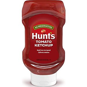 20-Oz Hunt's Tomato Ketchup $0.96 w/ S&S + Free Shipping w/ Prime or on $35+
