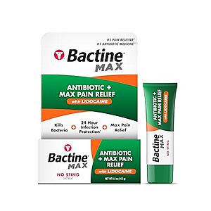 [SnS, AC] $3.23* | 0.5-Oz Bactine Max Antibiotic + Pain Relieving Ointment Cream w/ Lidocaine at Amazon