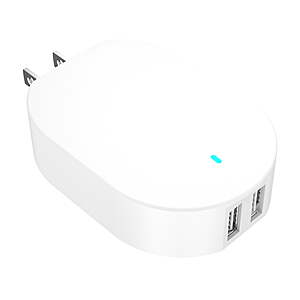 onn. 4.8A Dual-Port USB Wall Charger, Foldable Plug $4.50 + Free S&H w/ Walmart+ or $35+