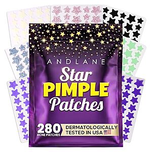 [AC] $2.99* | 280-pc Star Pimple Patches for Face (multicolor) at Amazon