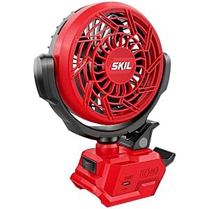 $12.99* | 4" SKIL 12/20V Multi Volt Brushless Clamp Fan (Tool Only, Red) at Amazon