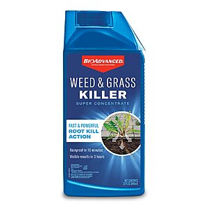 32-Oz BioAdvanced Weed & Grass Killer Spray Super Concentrate $7.57 w/ S&S + Free Shipping w/ Prime or on $35+