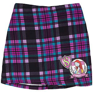 Disney Nightmare Before Christmas Girls Plaid Skirt, Sizes 4-16 $3.7
