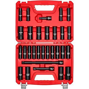 $29.99* | 29-Piece VEVOR 1/2" Drive Impact Socket Set at Amazon