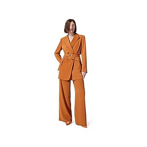 DEE Ocleppo Women Everly Double Breasted Belted Wide Blazer Standard - Sugar Almond - Free Shipping w/Amazon Prime - $10.99