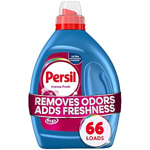 $32.47 or Less S&S/Q/PROMO AMZ: 4 Bottles: Persil Intense HE Fresh Everyday Clean Laundry Detergent Liquid, 50 Fl Oz, 66 Loads, Ultra Concentrated Laundry Soap,