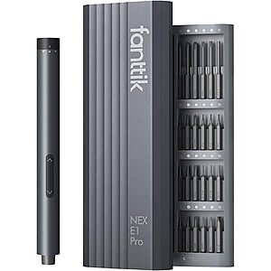 Fanttik E1 Pro Mini Electric Screwdriver Set w/ LED Light, 24 Magnetic Bits & Storage Case $29.89 + Free Shipping w/ Prime or on $35+